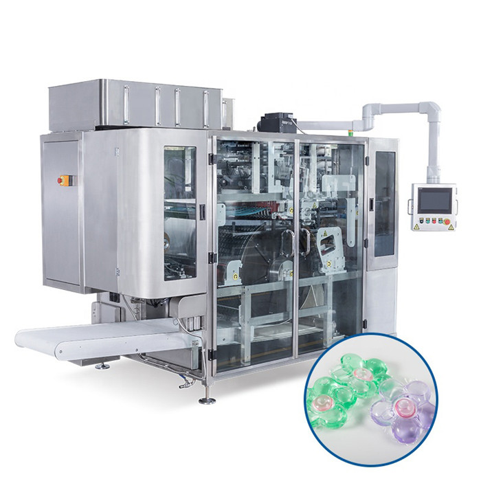 Máquina de enchimento de embalagens de cápsulas de detergente líquido de alta velocidade